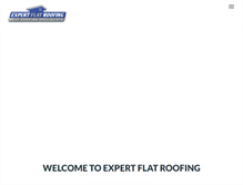 Tablet Screenshot of expertflatroofing.com